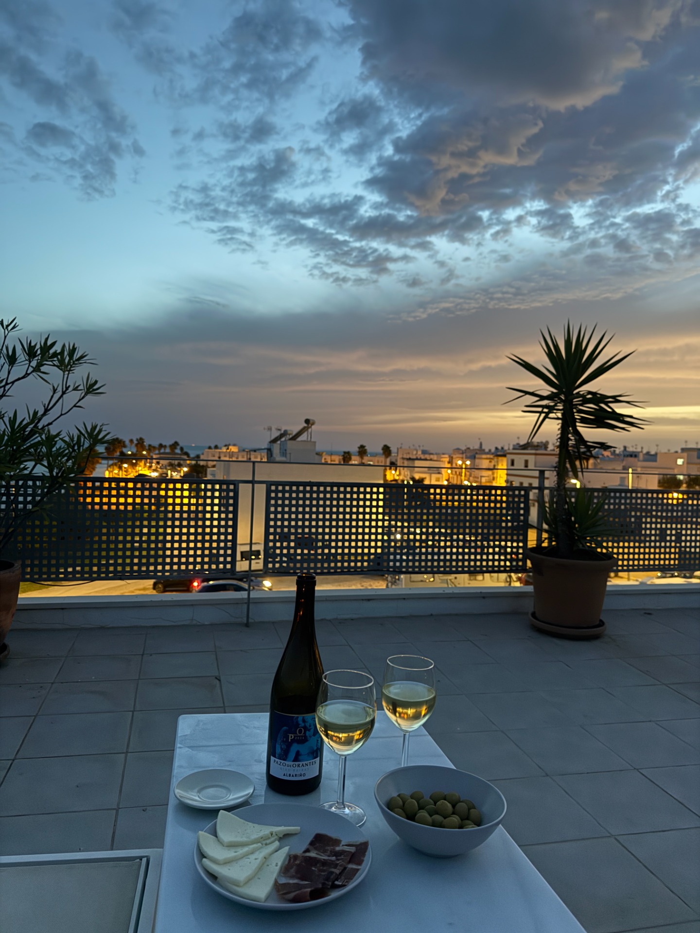 Abendstimmung auf der Dachterrasse